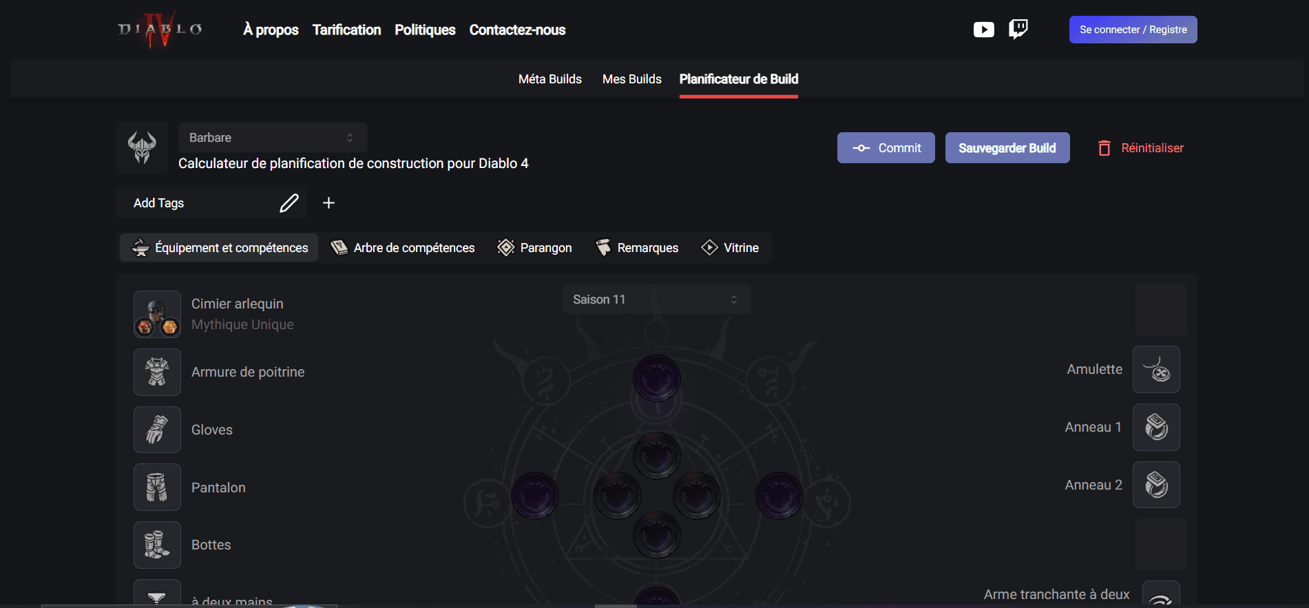 Diablo Build Planner