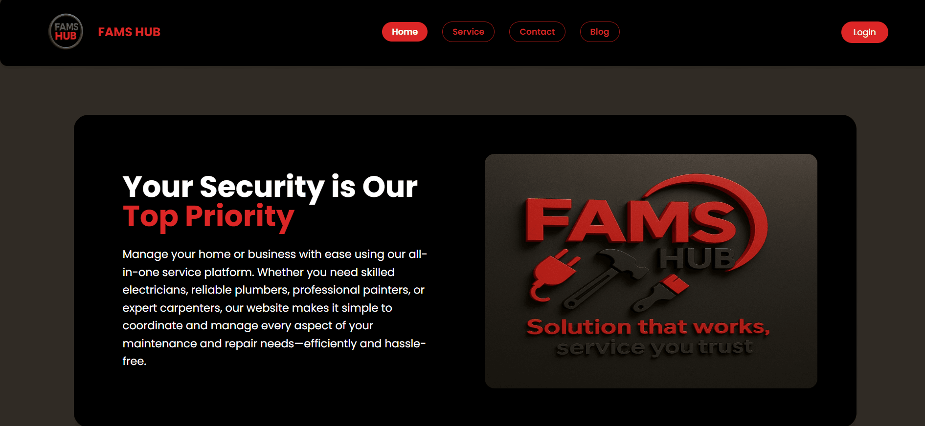 FAMS HUB — Secure Business Management